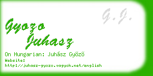 gyozo juhasz business card