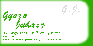 gyozo juhasz business card